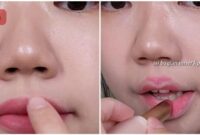 Teknik Ombre Lips Gaya Jepun Yang Comel & Mudah